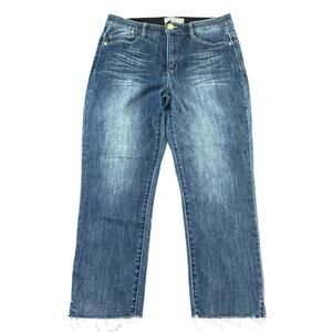 Wit & Wisdom Women’s jeans, raw hem, stretch, relaxed slim, Size 10P